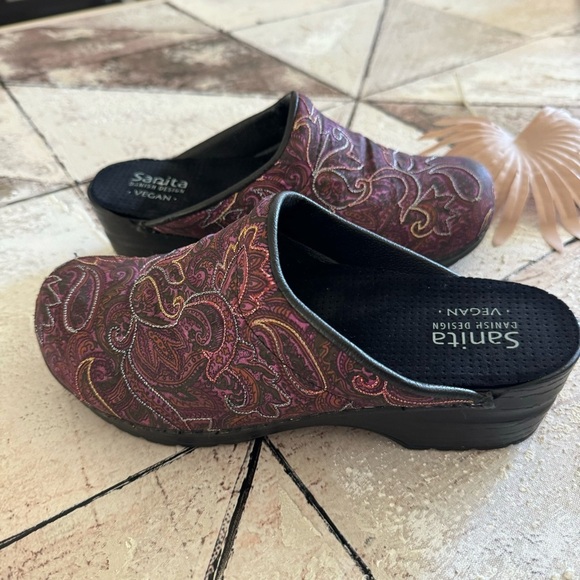 Sanita Women's Vegan Cosmic Clog Fuchsia Textile Size 38/7.5 - Picture 9 of 16